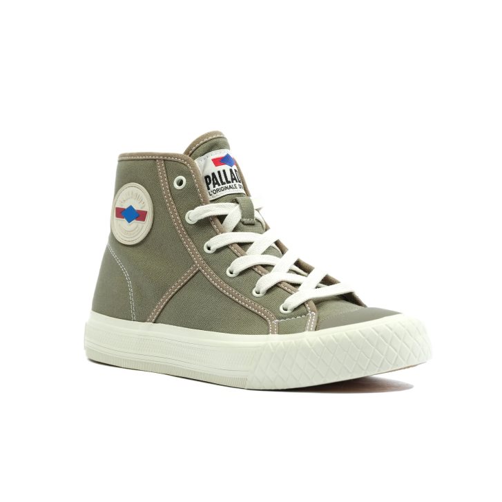 Pánské Tenisky Palladium Palla Louvel High Tops Olivy Zelené | CZ NXD-18E